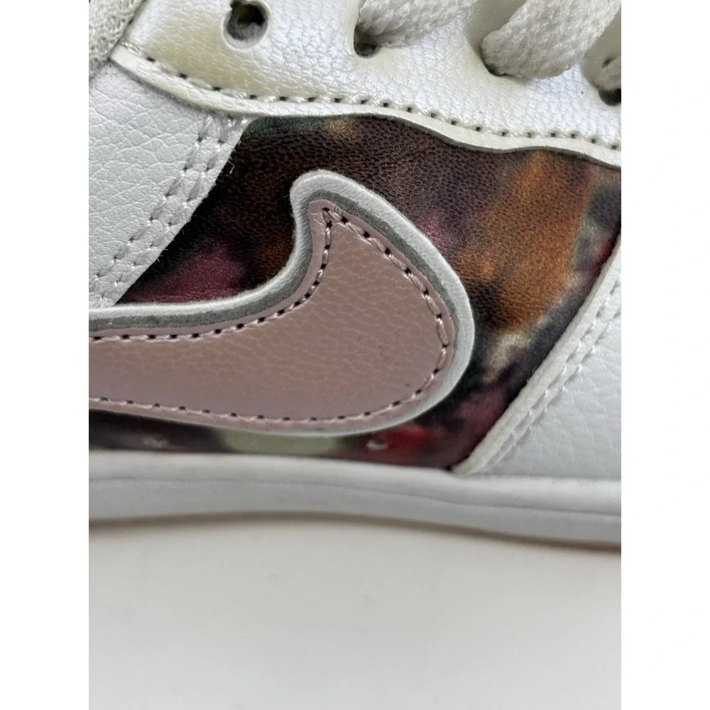 Nike Air Force ONE 1 Low Floral‎ WhiteLight Arctic PinkMetallic Silver 1YUK13.5
